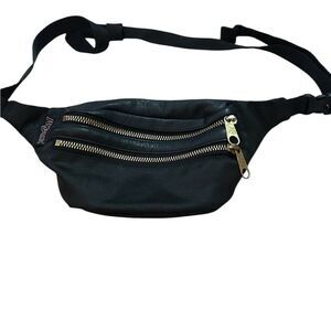 Jansport hippie land Black Waist Bag with Gold Accents
